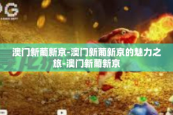 澳门新葡新京-澳门新葡新京的魅力之旅-澳门新葡新京