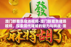 澳门新葡京赌场视频-澳门新葡京赌场视频，探索现代赌城的魅力与挑战-澳门新葡京赌场视频