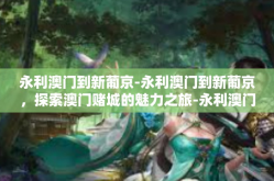 永利澳门到新葡京-永利澳门到新葡京，探索澳门赌城的魅力之旅-永利澳门到新葡京