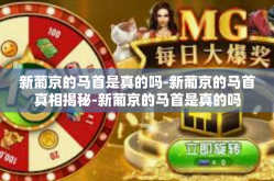 新葡京的马首是真的吗-新葡京的马首真相揭秘-新葡京的马首是真的吗