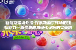 新葡京赌场介绍-探索新葡京赌场的独特魅力—尊贵典雅与现代设施的完美融合-新葡京赌场介绍