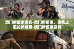 澳门新葡京赢钱-澳门新葡京，赢钱之道的新诠释-澳门新葡京赢钱