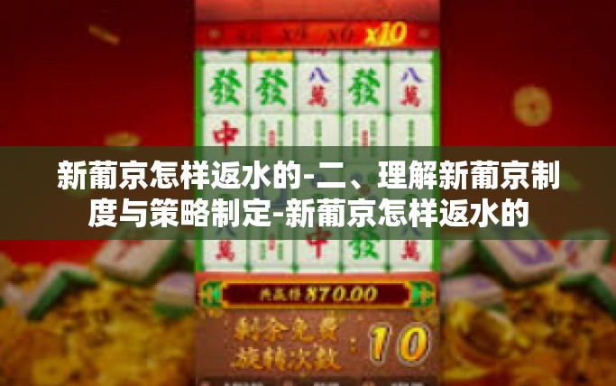 新葡京怎样返水的-二、理解新葡京制度与策略制定-新葡京怎样返水的